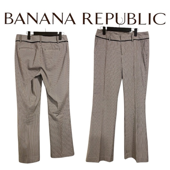 Banana Republic Martin Fit Striped Pants Size 8 - Picture 1 of 10